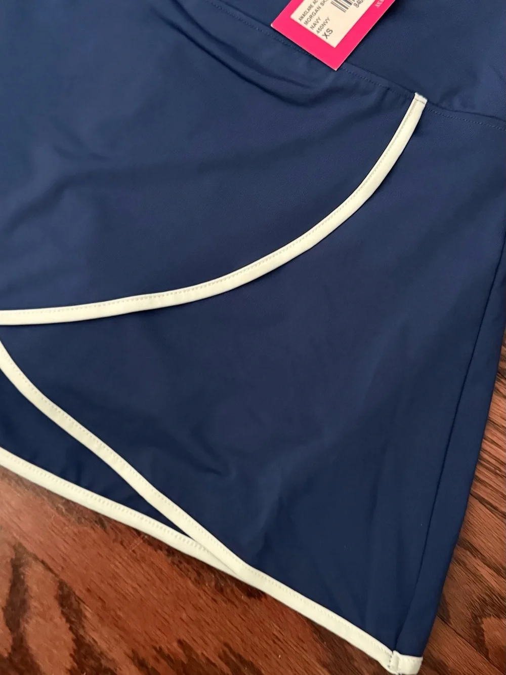 Ana Clare navy Morgan Skort with White Trim NEW